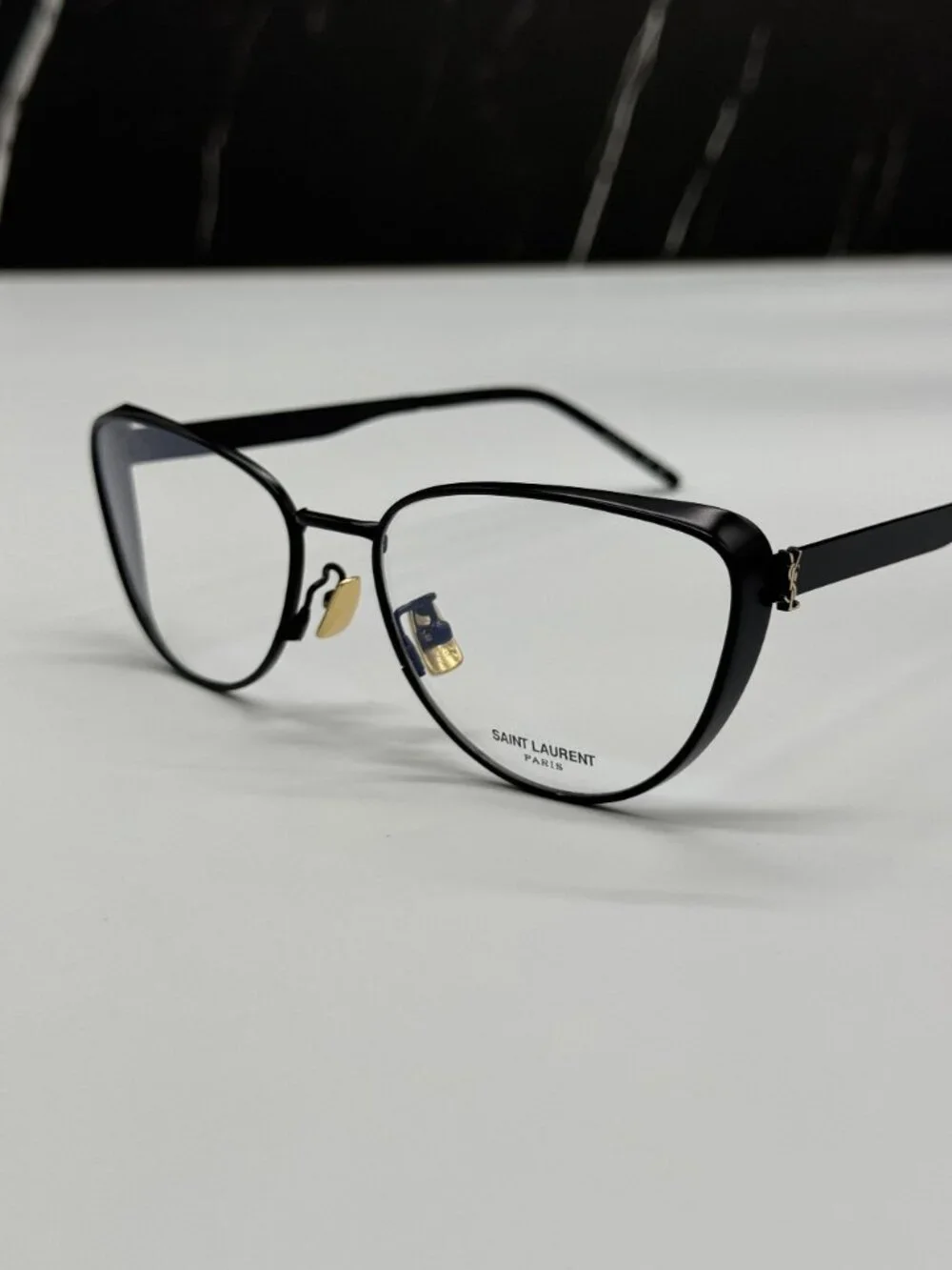 NEW SAINT LAURENT SLM92 003 EYEGLASSES WOMEN CAT EYE BLACK EYEWEAR SL M92